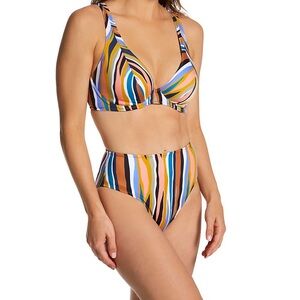 Freya Torra Bay Underwire Bikini Swim 32J top L bottom